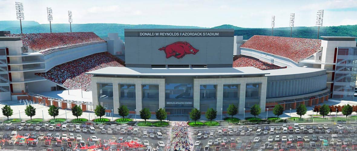 Dw Reynolds Razorback Stadium Seat Chart